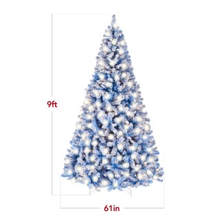 Foto 7 | Foto 7 | Árbol De Navidad Best Choice Products, Azul Preiluminado, 9 Pies Con 900 Luces - Venta Internacional.