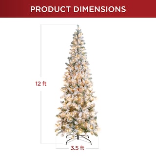 Foto 7 | Foto 7 | Lápiz Flocado Christmas Tree Best Choice Products De 12 Pies - Venta Internacional.