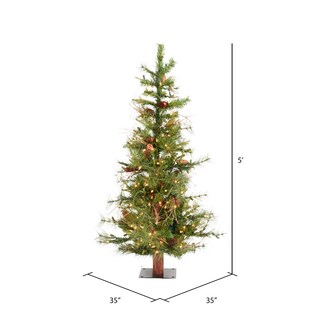 Foto 5 | Foto 5 | Árbol De Navidad Vickerman Ashland De 1,5 M Con 300 Luces Transparentes - Venta Internacional.