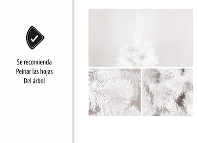 Foto 4 | Foto 4 | Árbol De Navidad Xtellar Pino Navideño Deluxe De 1.90 M Con Soporte Estelar En Blanco Inmaculado