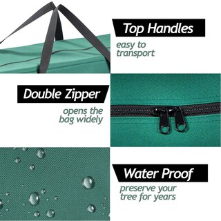 Foto 2 | Foto 2 | Bolsa De Almacenamiento Para Árbol De Navidad Sagler, Impermeable, 9 Pies, Verde - Venta Internacional.