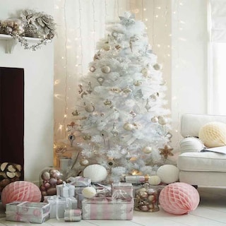 Foto 4 | Foto 4 | Arbol De Navidad Artificial Blanco Frondoso Alto 1.60 M Valley Kyuden Home