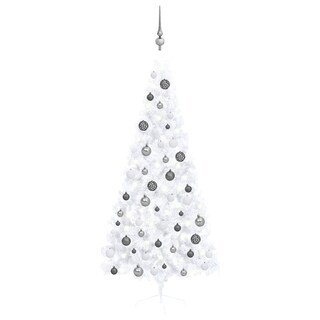 Foto 1 | Foto 1 | Medio Árbol De Navidad Artificial Vidaxl Con Led Y Juego De Bolas - Venta Internacional.