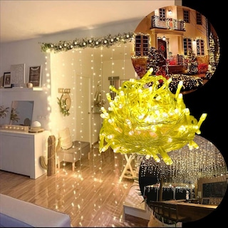 Foto 5 | Foto 5 | Serie Navideña 200 Leds 10 Mts color Blanco Cálido Dosyu