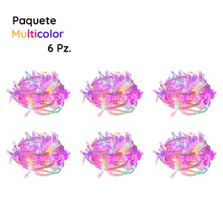 Foto 2 | Foto 2 | Serie Navideña Luz Led Multicolor Importadora La Merced 300 Focos 14 m paquete 6 Piezas