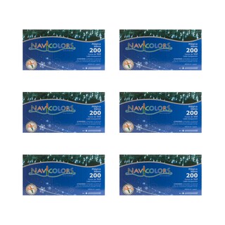 Foto 1 | Foto 1 | Serie Navideña Luz Led Blanca Navicolors 200 Focos 9.5 Mt Paquete 6 Pz