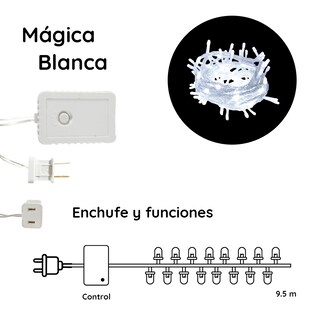 Foto 2 | Foto 2 | Serie Navideña Luz Led Blanca Navicolors 200 Focos 9.5 Mt Paquete 6 Pz