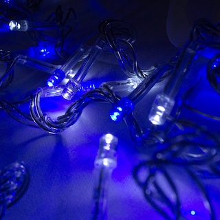 Foto 3 | Foto 3 | Serie Navideña Musical Luz Led Azul/blanco Importadora La Merced 140 Focos Paquete 12 Pz