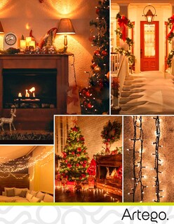 Foto 5 | Foto 5 | Luces de Navidad Serie de 200 LED Luz Cálida Artego Uso Interior Exterior