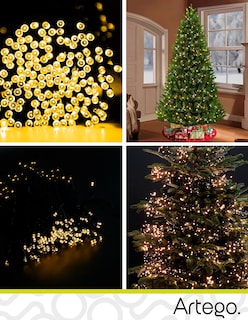 Foto 7 | Foto 7 | Luces de Navidad Serie de 200 LED Luz Cálida Artego Uso Interior Exterior