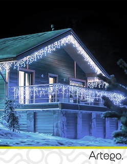 Foto 6 | Foto 6 | Luces de Navidad Tipo Cascada Artego 192 Led Luz Cálida