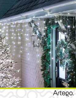 Foto 7 | Foto 7 | Luces de Navidad Tipo Cascada Artego 192 Led Luz Cálida