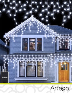 Foto 8 | Foto 8 | Luces de Navidad Tipo Cascada Artego 192 Led Luz Cálida