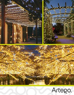 Foto 5 | Foto 5 | Luces de Navidad Serie de 500 LED Luz Cálida Artego Uso Interior Exterior