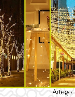 Foto 7 | Foto 7 | Luces de Navidad Serie de 500 LED Luz Cálida Artego Uso Interior Exterior