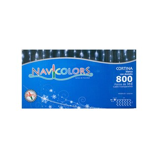 Foto 3 | Foto 3 | Serie de Luces Tipo Cortina Navicolors L573120 800 Led Luz Blanca 3x3 m
