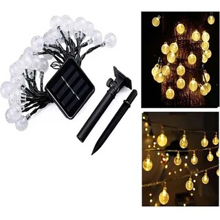 Foto 1 | Foto 1 | Guirnalda De Luces Solares Con Forma De Esfera, 7 M, 50 Led, Color Blanco Cálido - Venta Internacional.