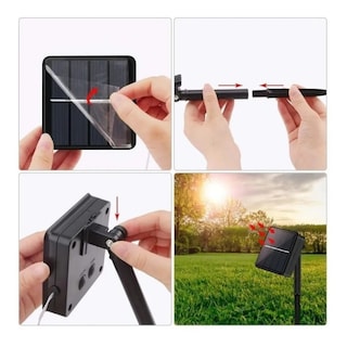Foto 5 | Foto 5 | Guirnalda Navideña Con Luces Solares, 10 Metros, 100 Led, Paquete De 2 Unidades - Venta Internacional.