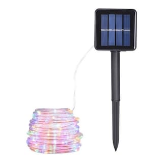 Foto 4 | Foto 4 | Guirnalda Solar En Forma De Tubo En Forma De Cadena, 10 M, 100 Luces Led Multicolores - Venta Internacional.