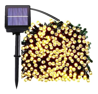 Foto 2 | Foto 2 | Paquete de 2 Luces Solares con Forma de Guirnalda 200 Led 20 Metros color Blanco Cálido - Venta Internacional