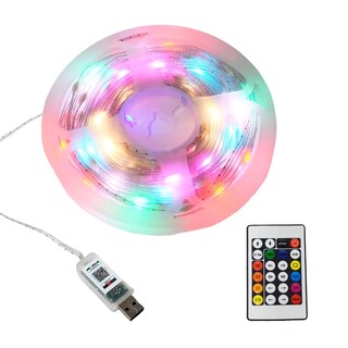 Foto 1 | Foto 1 | Tira Led De 5m RGB-USB Con Bluetooth Impermeable- Control Por Aplicación-Para Decoración Navideña.