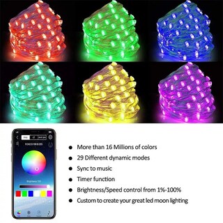 Foto 4 | Foto 4 | Tira Led De 5m RGB-USB Con Bluetooth Impermeable- Control Por Aplicación-Para Decoración Navideña.