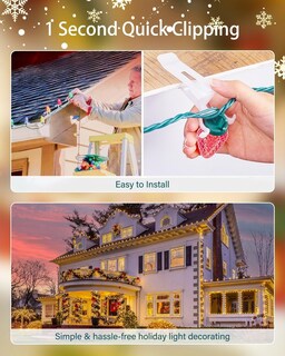 Foto 3 | Foto 3 | Paquete De 100 Clips De Luz Navideños Para Luces C7, C9 Y Mini - Venta Internacional.