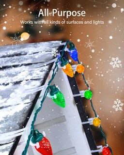 Foto 4 | Foto 4 | Paquete De 100 Clips De Luz Navideños Para Luces C7, C9 Y Mini - Venta Internacional.