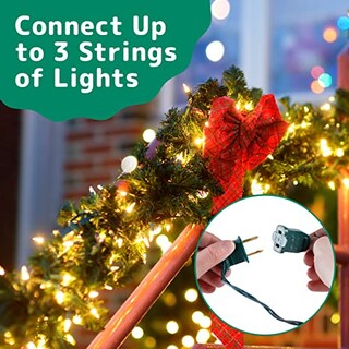 Foto 5 | Foto 5 | Luces Navideñas Prextex 18 M 300, Color Blanco Transparente, Impermeable - Venta Internacional.