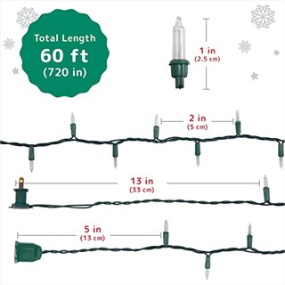 Foto 6 | Foto 6 | Luces Navideñas Prextex 18 M 300, Color Blanco Transparente, Impermeable - Venta Internacional.