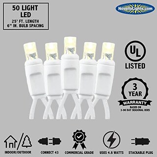 Foto 5 | Foto 5 | Luces Navideñas Novedosas, 50 Led, Blanco Cálido, 25 Pies - Venta Internacional.