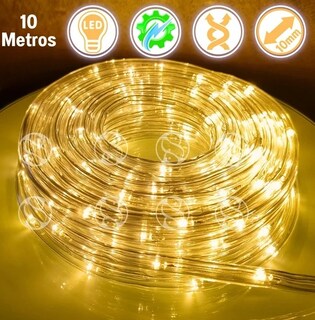 Foto 2 | Foto 2 | Manguera Decorativa De Luz Led Cálida Impermeable 10 M
