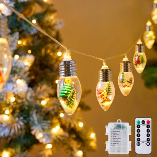 Foto 1 | Foto 1 | Luces Navideñas En Forma De Bola De Nieve Brightown De 7.5 Pies Con Adornos - Venta Internacional.