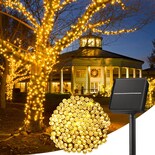 Cadena De Luces Solares Minetom De 40 M, 100 Led, Ip65, Impermeables - Venta Internacional.