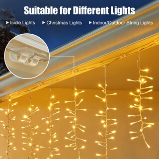 Foto 3 | Foto 3 | Ganchos Para Luces Navideñas Brightown, 60 Ganchos Y 65 Tiras Adhesivas - Venta Internacional.