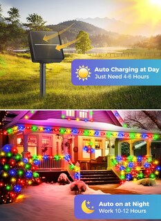 Foto 4 | Foto 4 | Guirnalda De Luces Solares Minetom 400 Led 160 M, Multicolor, Paquete De 4 - Venta Internacional.