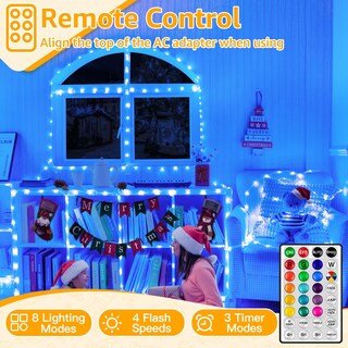 Foto 3 | Foto 3 | Luces Tipo Cuerda Ollny, 66 Pies, 200 Led, Que Cambian De Color, Resistentes Al Agua - Venta Internacional.