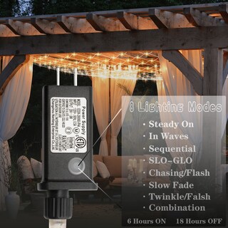 Foto 2 | Foto 2 | Net Lights Eueasy 480 Led De 10 X 10 Pies, Conectable Al Aire Libre, Blanco Cálido - Venta Internacional.