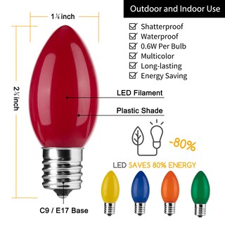 Foto 2 | Foto 2 | Bombillas Navideñas Brightown C9 Led Multicolor, Paquete De 25 Unidades - Venta Internacional.
