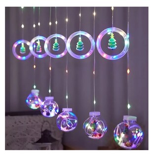 Foto 1 | Foto 1 | Luces Navideñas Con Forma De Cascada, Diseño De Guirnalda, Arosbola, 220 V - Venta Internacional.