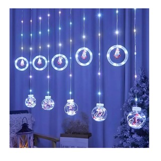 Foto 2 | Foto 2 | Luces Navideñas Con Forma De Cascada, Diseño De Guirnalda, Arosbola, 220 V - Venta Internacional.