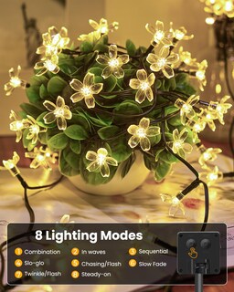 Foto 4 | Foto 4 | Guirnalda De Luces Solares Brightown, 120 Led, 52 M, Impermeables, Paquete De 2 - Venta Internacional.