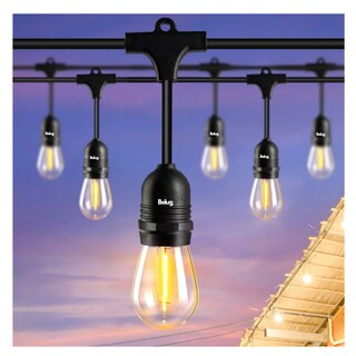 Foto 2 | Foto 2 | Guirnalda De Luces 24 Focos Exterior Led Impermeable 14.6m, Belug Negro