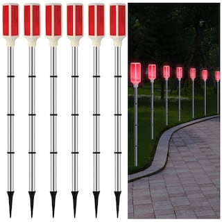 Foto 1 | Foto 1 | Marcadores Macarrie Para Entradas, Alimentados Por Energía Solar, 95 Cm, Color Rojo (6 Unidades) - Venta Internacional.