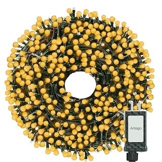 Foto 1 | Foto 1 | Luces De Navidad Serie 300 Led Cálida Efecto Snow Ball Alta Densidad Uso Interior Exterior Decoración 8 Modos Uso Temporizador