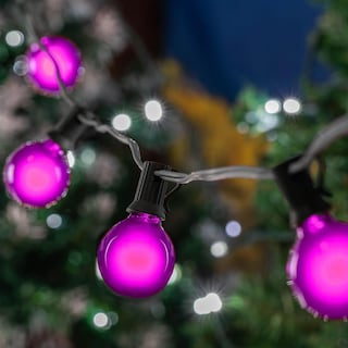 Foto 5 | Foto 5 | Bombillas De Repuesto Novelty Lights G50 Globe 7 W E17/c9 Color Morado Paquete De 25 - Venta Internacional.