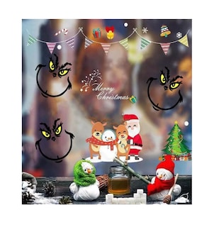 Foto 4 | Foto 4 | Pegatinas Decorativas de Grinch Navideñas Lab.G Negro/Verde para Adornos 120 Piezas