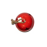 Cascabel de Metal Brillante con Detalles Navideños y Lazo