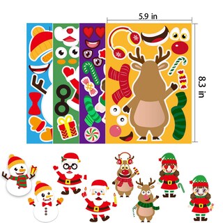 Foto 3 | Foto 3 | Set De Pegatinas Navideñas Guasslee De 32 Hojas Autoadhesivas - Venta Internacional.