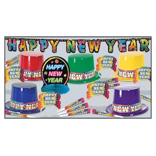 Foto 1 | Foto 1 | Surtido Para Fiestas Beistle Rainbow Blast Nochevieja Para 10 Personas - Venta Internacional.